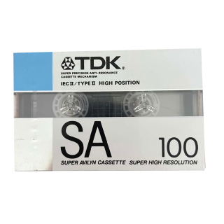 NOS  audio cassette TDK SA 100 type II 1988
